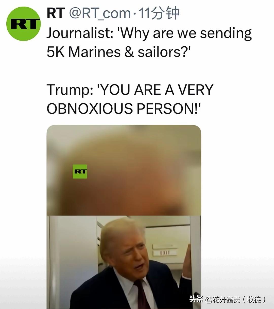 特朗普一句“令人厌恶”，藏着中东局势的三重算计。
 
3月15日，“空军一号”专