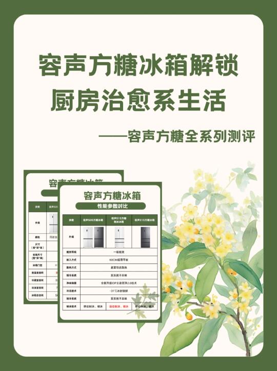 容声方糖冰箱爆款测评！附参数对比！