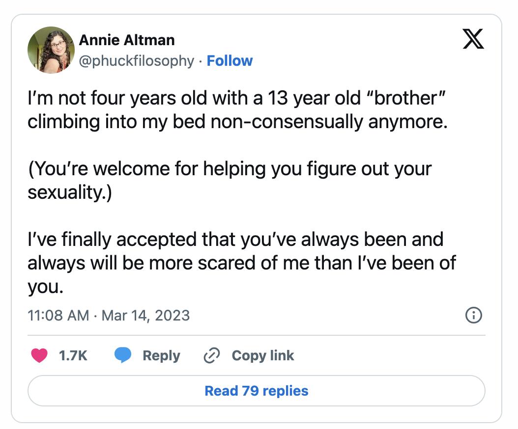 OpenAI 刚刚解雇了他们的明星CEO奥特曼 ，这里有一个惊天大瓜，奥特曼的妹