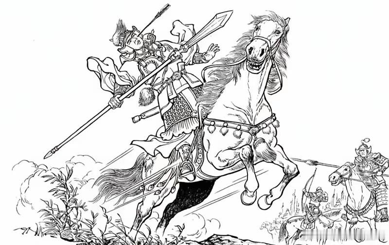 历史 一箭中面颊，一枪中咽喉梁山征方腊，常州城外混战。金节不愿力战而走，韩滔追赶