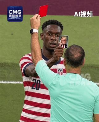特朗普一个电话，美国队红牌能直接变成“缓刑”。
美国队前锋巴洛贡——美国队锋线最