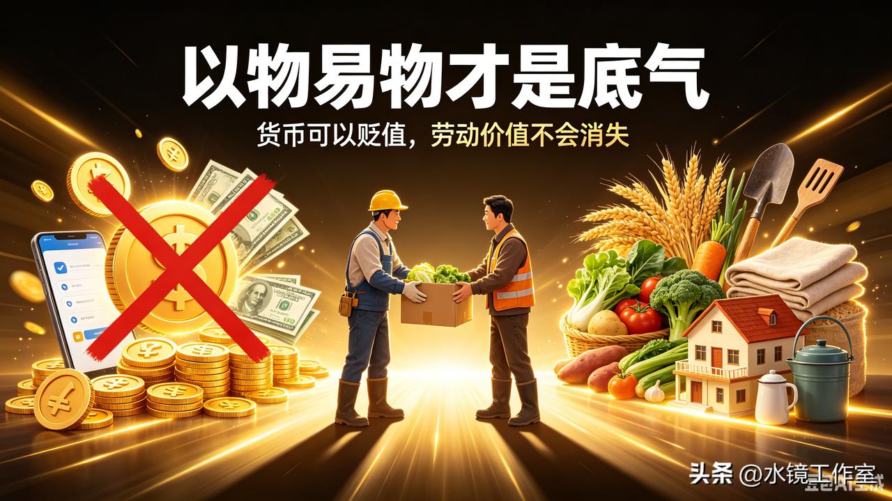 一个很天真的想法：货币贬值，我不卖货换钱，只换货物🤔
 
不知道大家有没有静下