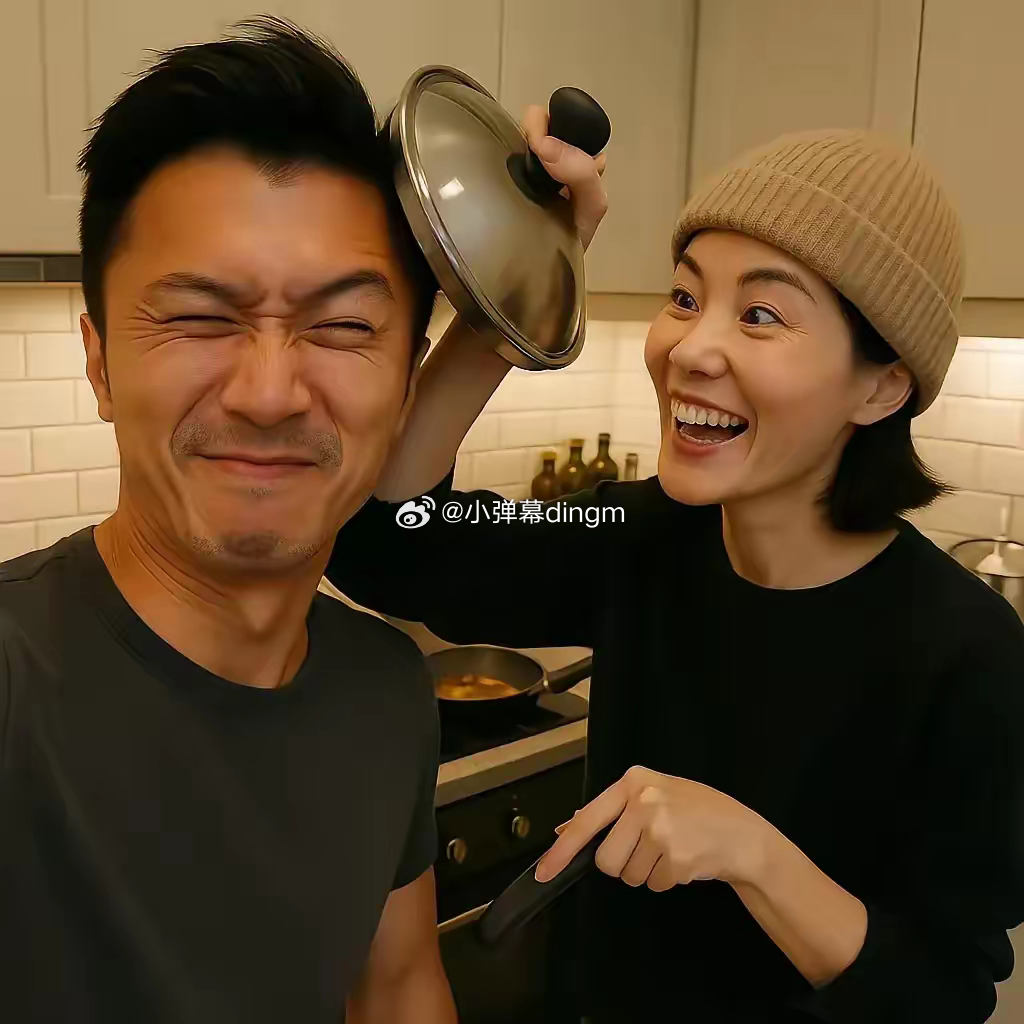 王菲只有和谢霆锋在一起才会笑的这么开心吧！ ​​​