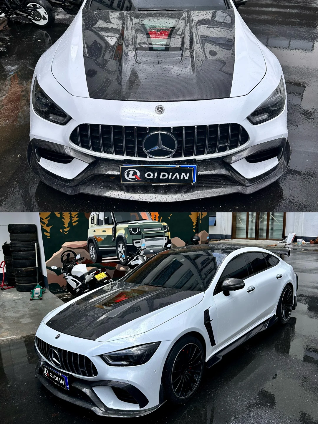AMG GT63 六位数的碳纤维套件上车
