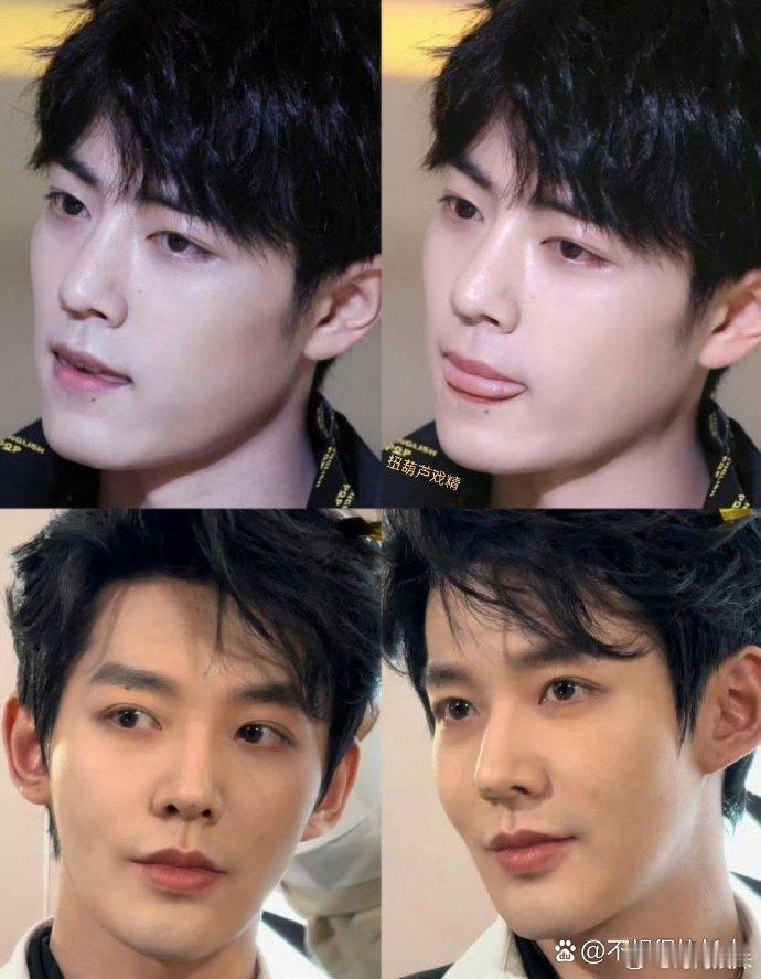 同样都是顶流生图，怎么感觉邓为五官大气点呢 