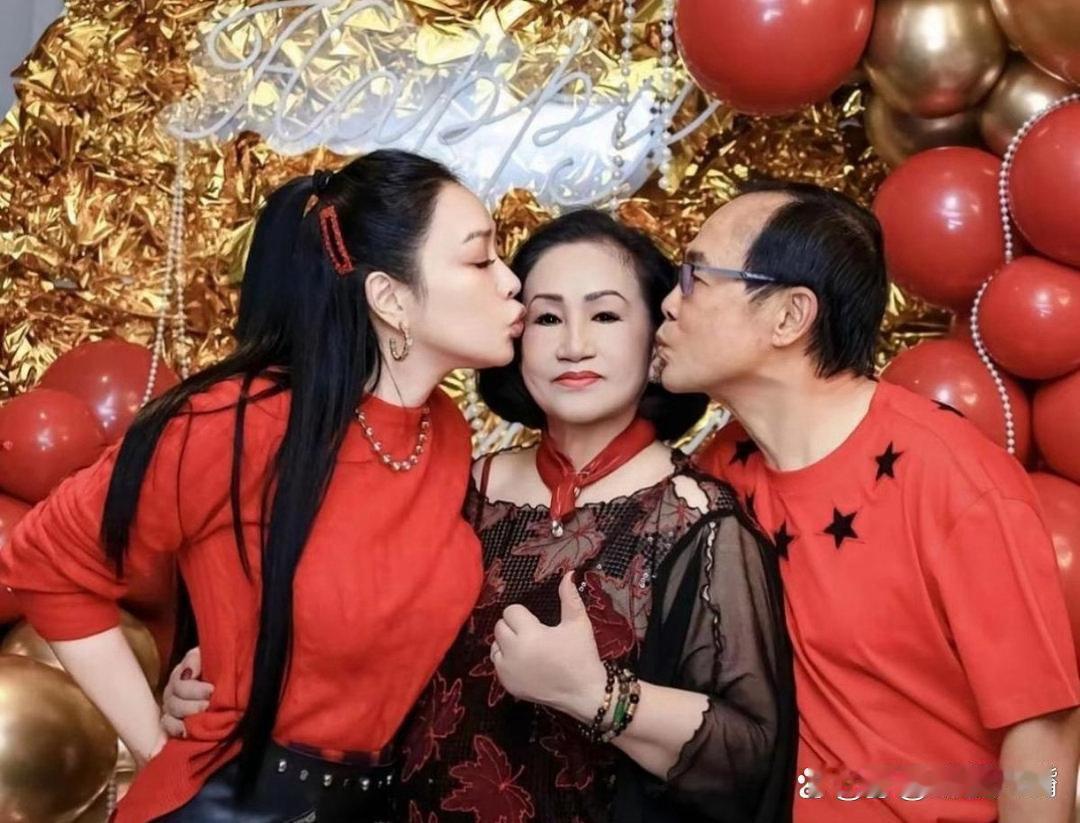 钟丽缇母亲颜值惊艳脱俗，气质温婉典雅，容貌颜值更是不输女儿，魅力十足。 