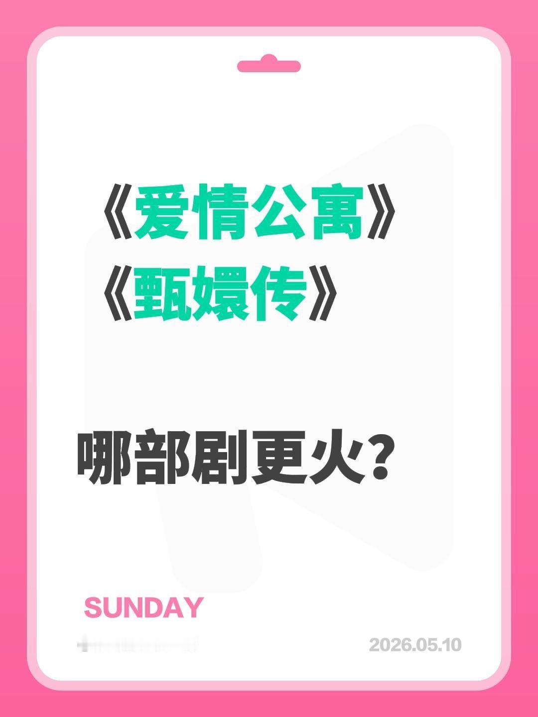《爱情公寓》
《甄嬛传》
哪部剧更火？爱情公寓 甄嬛传 甄嬛传十级观众    曾