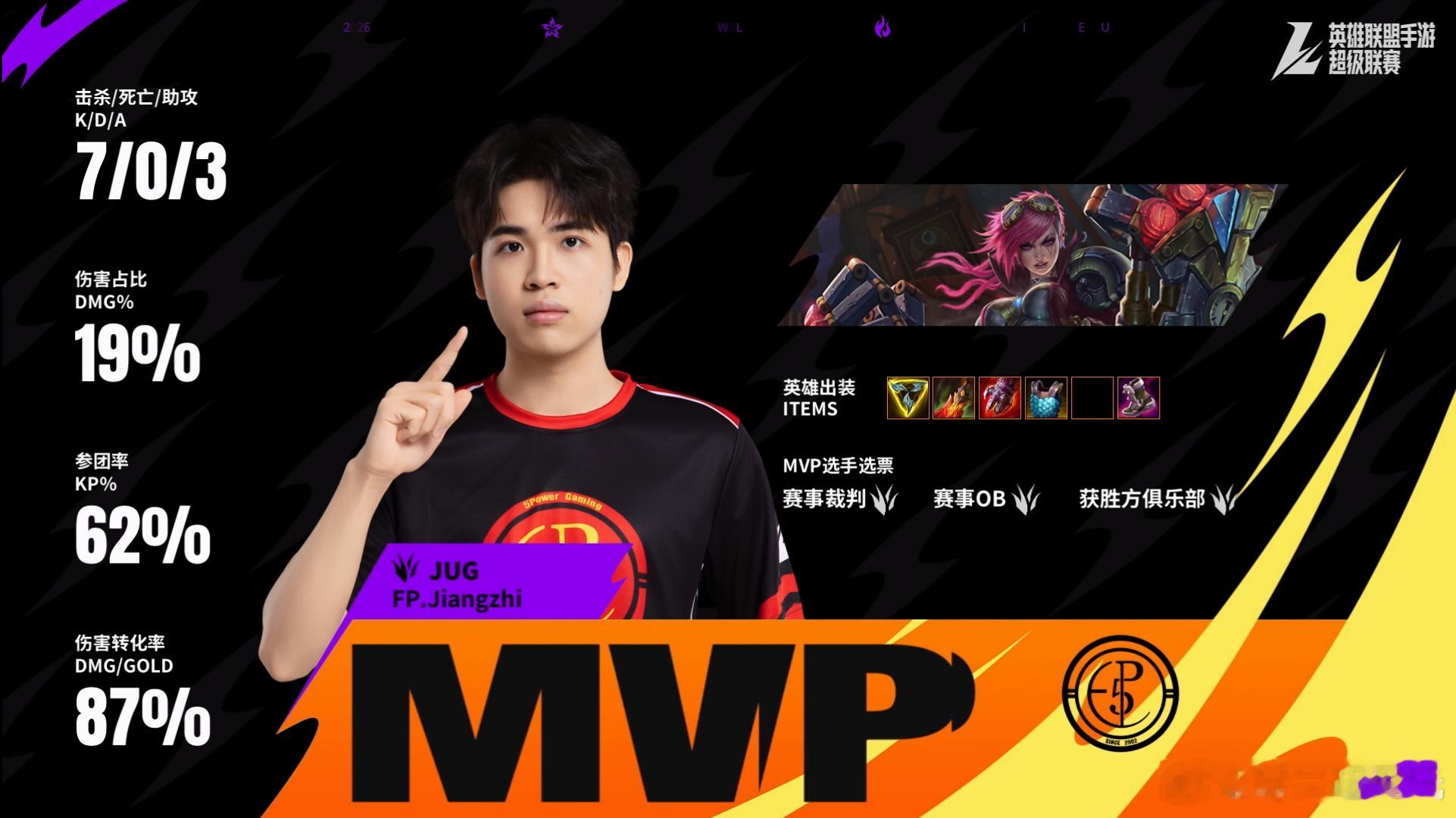2026WRL夏季赛 第一局：ACE 0-1 FP本局MVP：FP.Jiangz