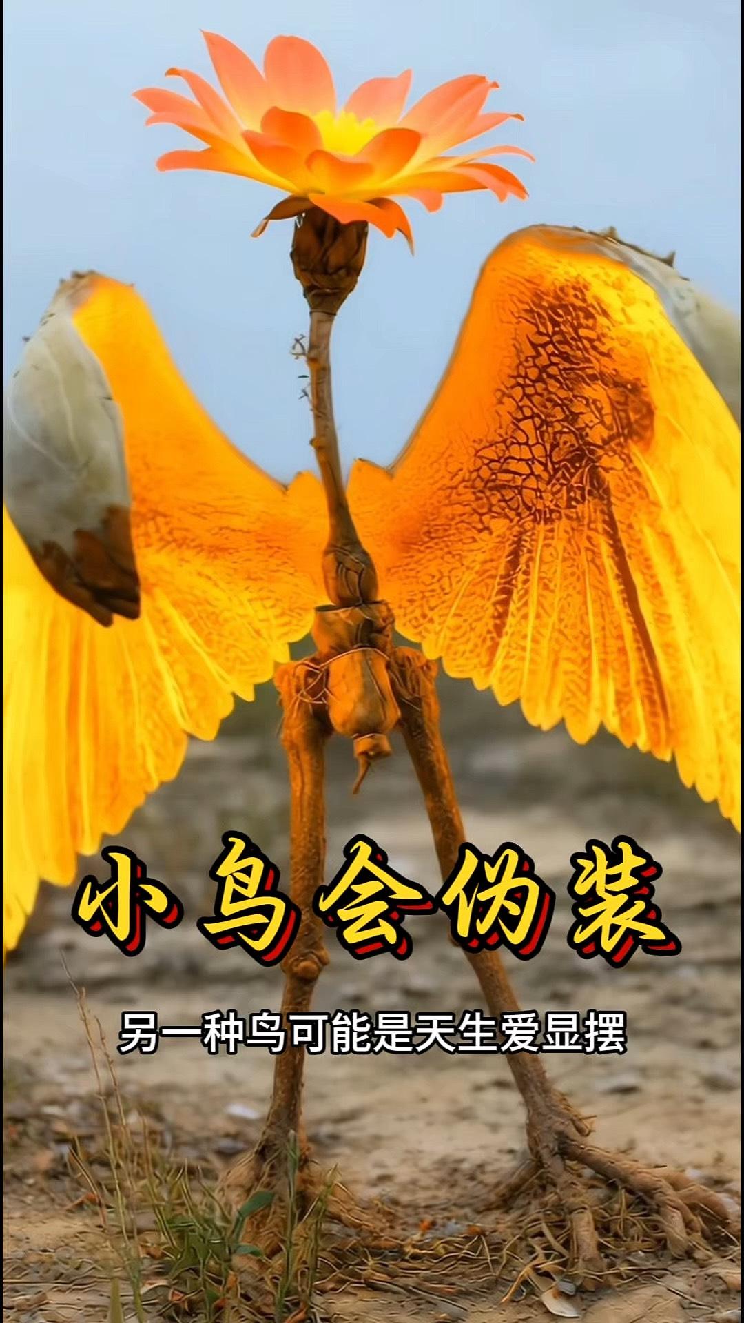 大自然，无奇不有 长见识啦，喜欢这种伪装的鸟