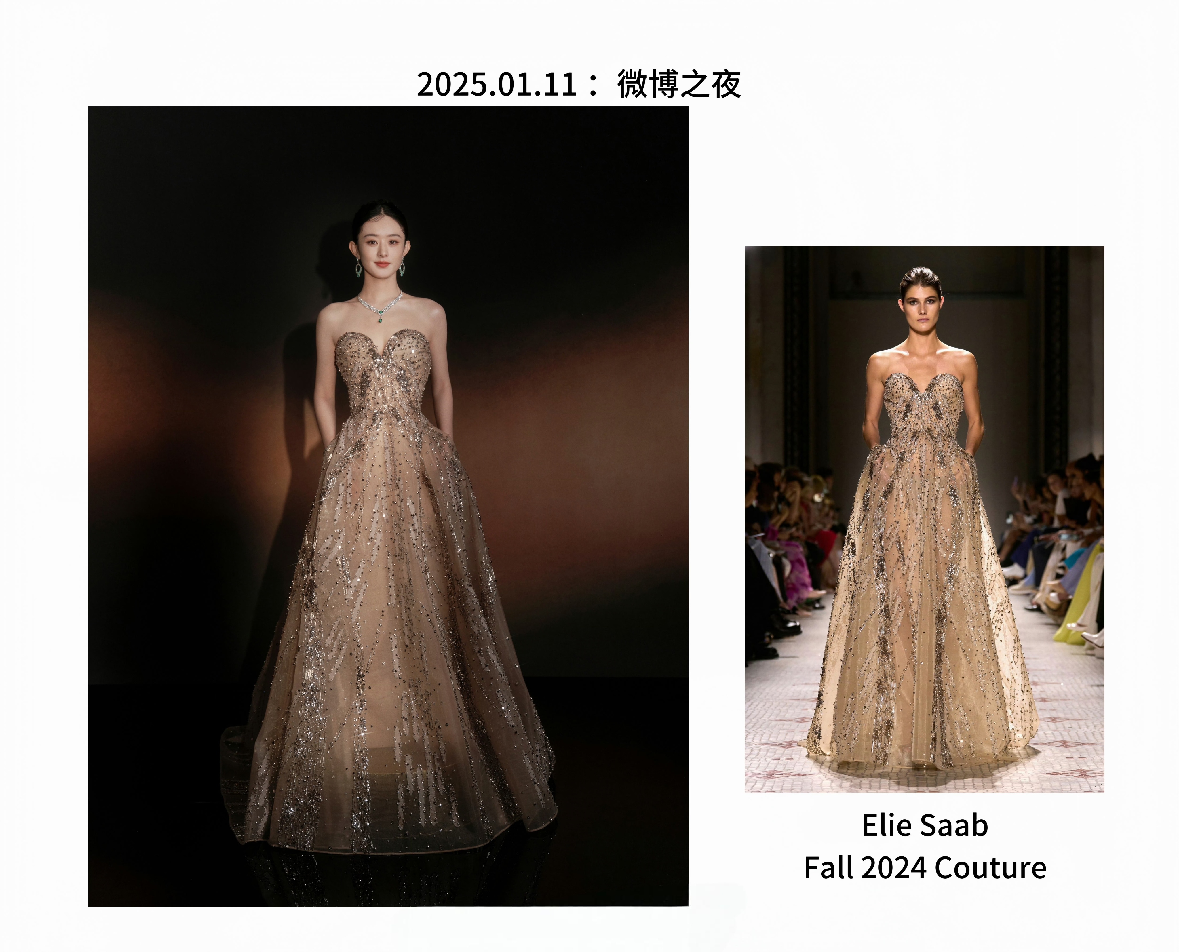 丽当时可是内场外场都是穿Es当季高定真是唏嘘有人奔四了还没穿过顶级高定礼服