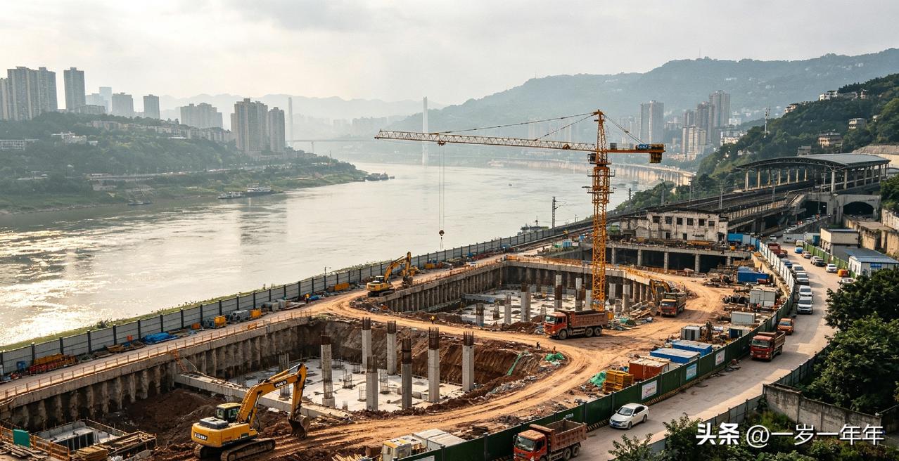 实拍画面流出！菜园坝老火车站改造现场，网友拍下火热施工实景
 
承载几代重庆人记