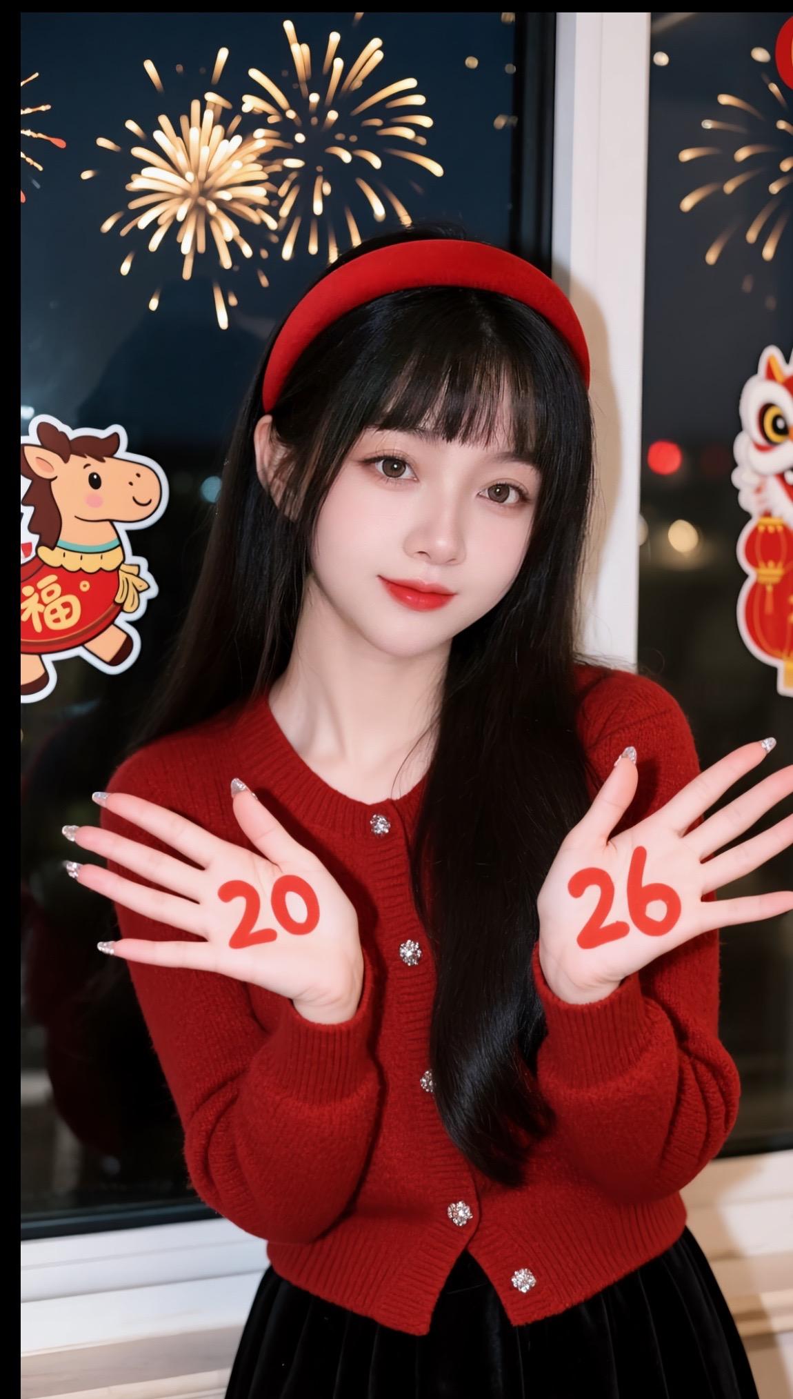 AI新年氛围感写真