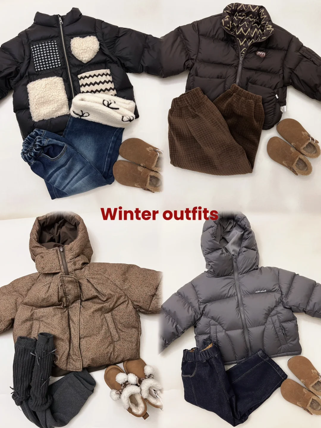 7套！幼儿园羽绒服保暖实用穿搭❄️一周不重样