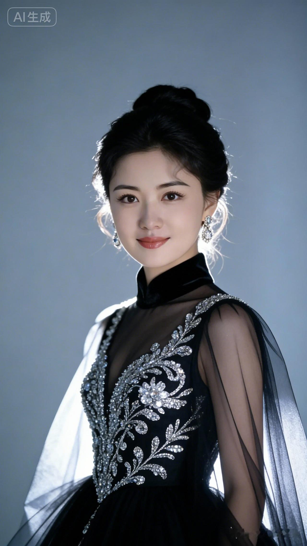 优雅黑裙，闪耀的梦幻之夜🌟✨