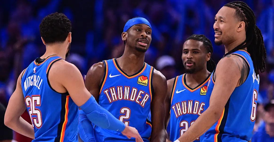 连续两年季后赛首战净胜对手30+！雷霆成80年代湖人后首队北京时间4月20日，西