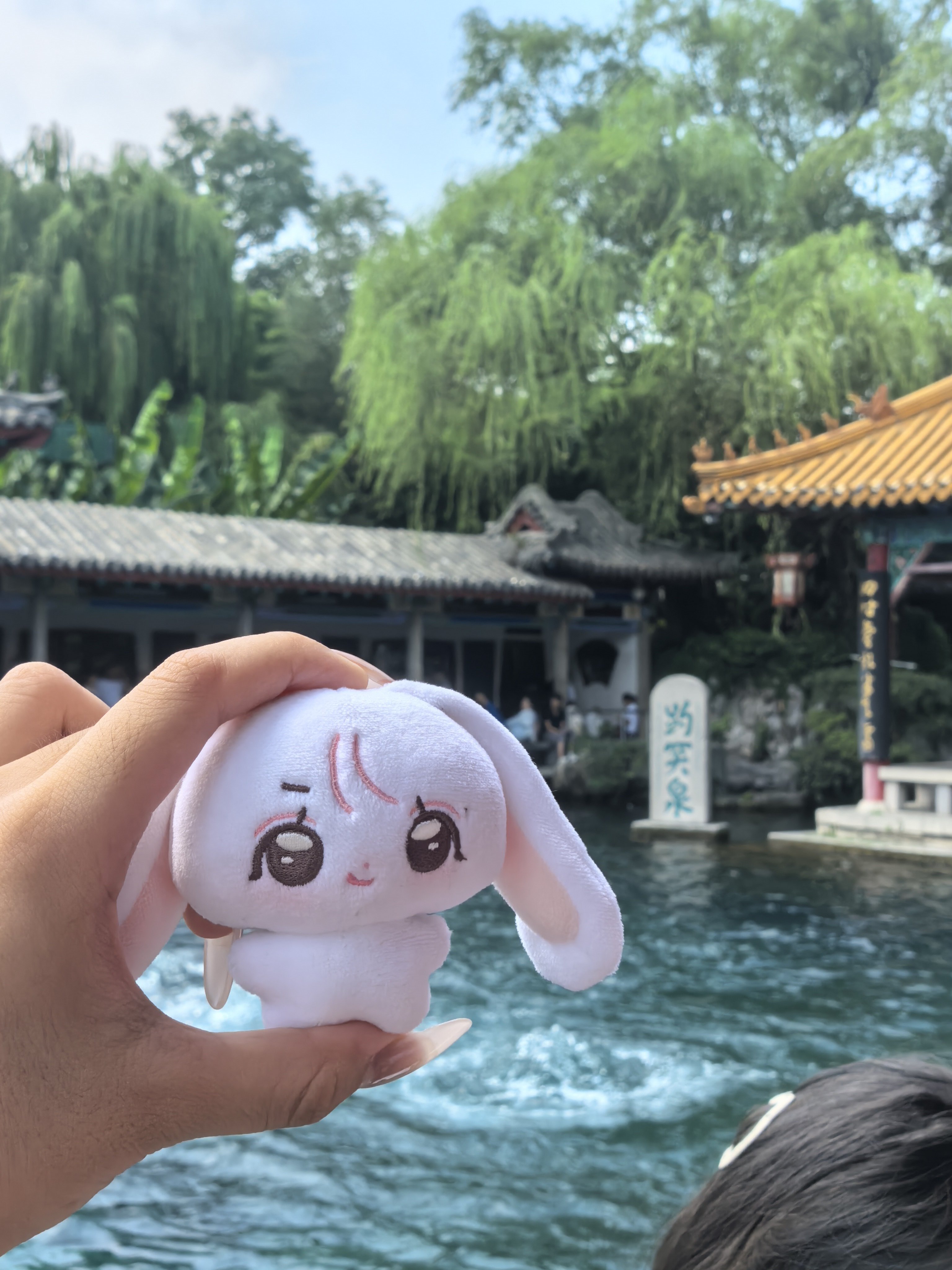 我呆小兔到此一游 济南·趵突泉公园