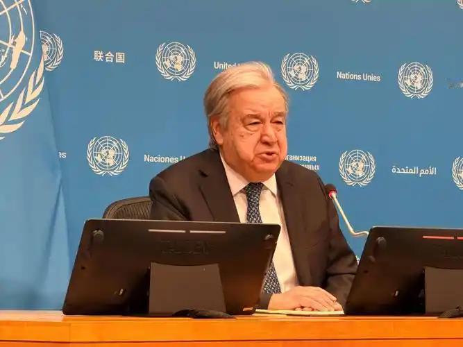 联合国秘书长古特雷斯今天发文说：“经过数周的战火与苦难，事实已经很清楚：中东当前