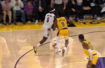 谢登夏普，跳的真高啊开拓者vs湖人 ​​​