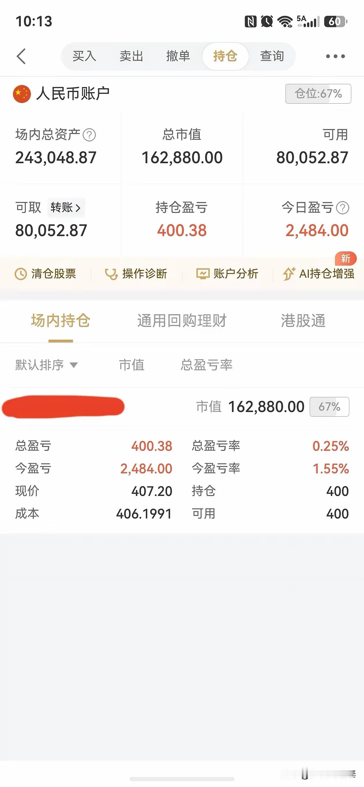 今天小赚9500，空仓等大跌再进场！这位股民的节奏感，太稳了。

今天刷到一位股