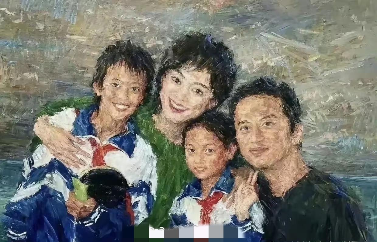 孙俪的这幅油画作品令人赞叹不已，笔触细腻，色彩和谐，不仅形神兼备，更透露出独特的