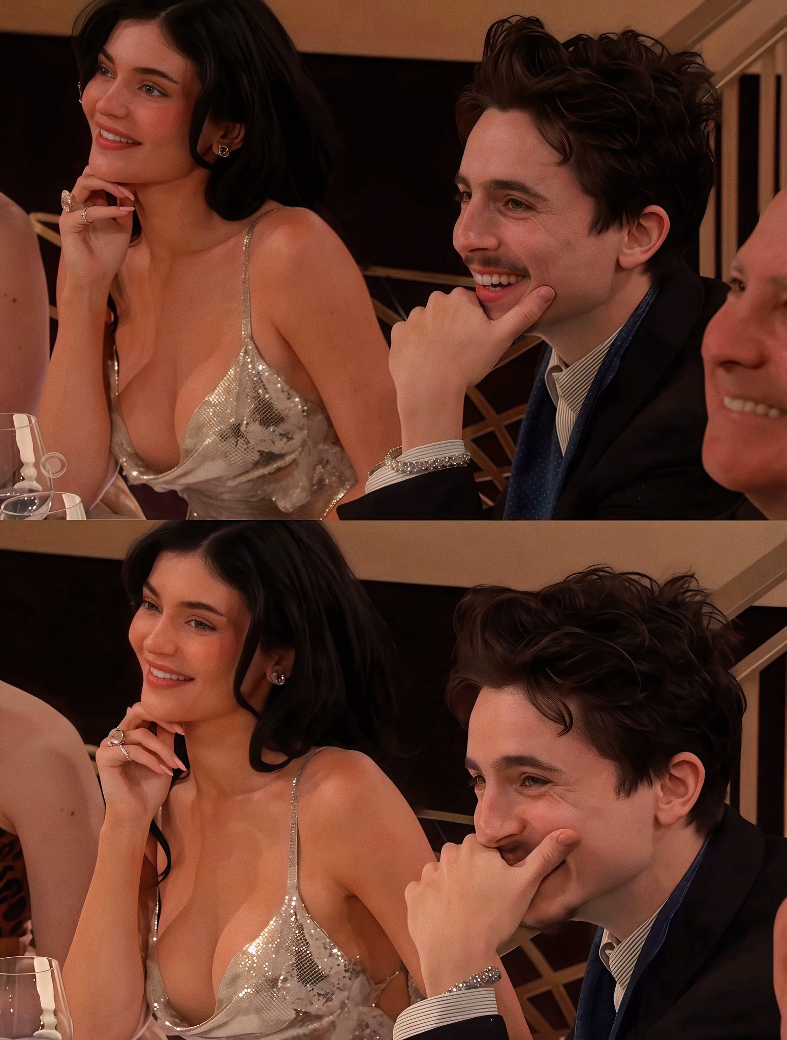 Kylie Jenner 和男友甜茶 Timothée Chalamet 在  