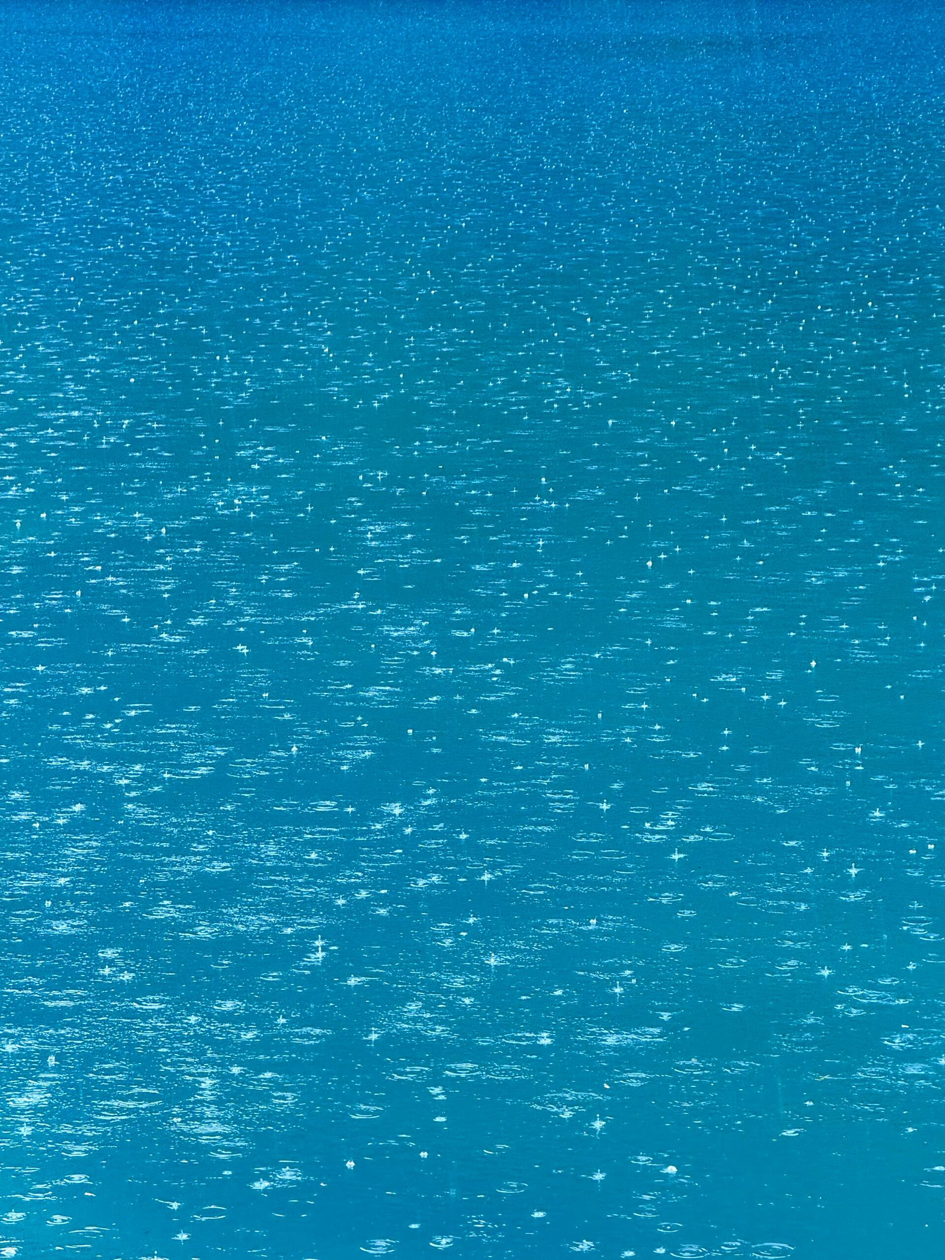 九寨沟的雨，太美了！！！我第一次看见雨滴落在水面上宛如点点星辰，淅淅沥沥的闪烁着