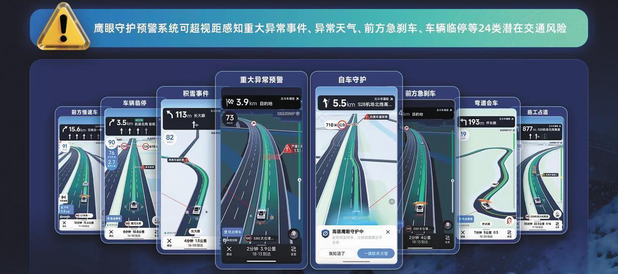 多部门提醒春运返乡打开鹰眼春运高速上的24类风险需小心平时开车我用的就是高德地图