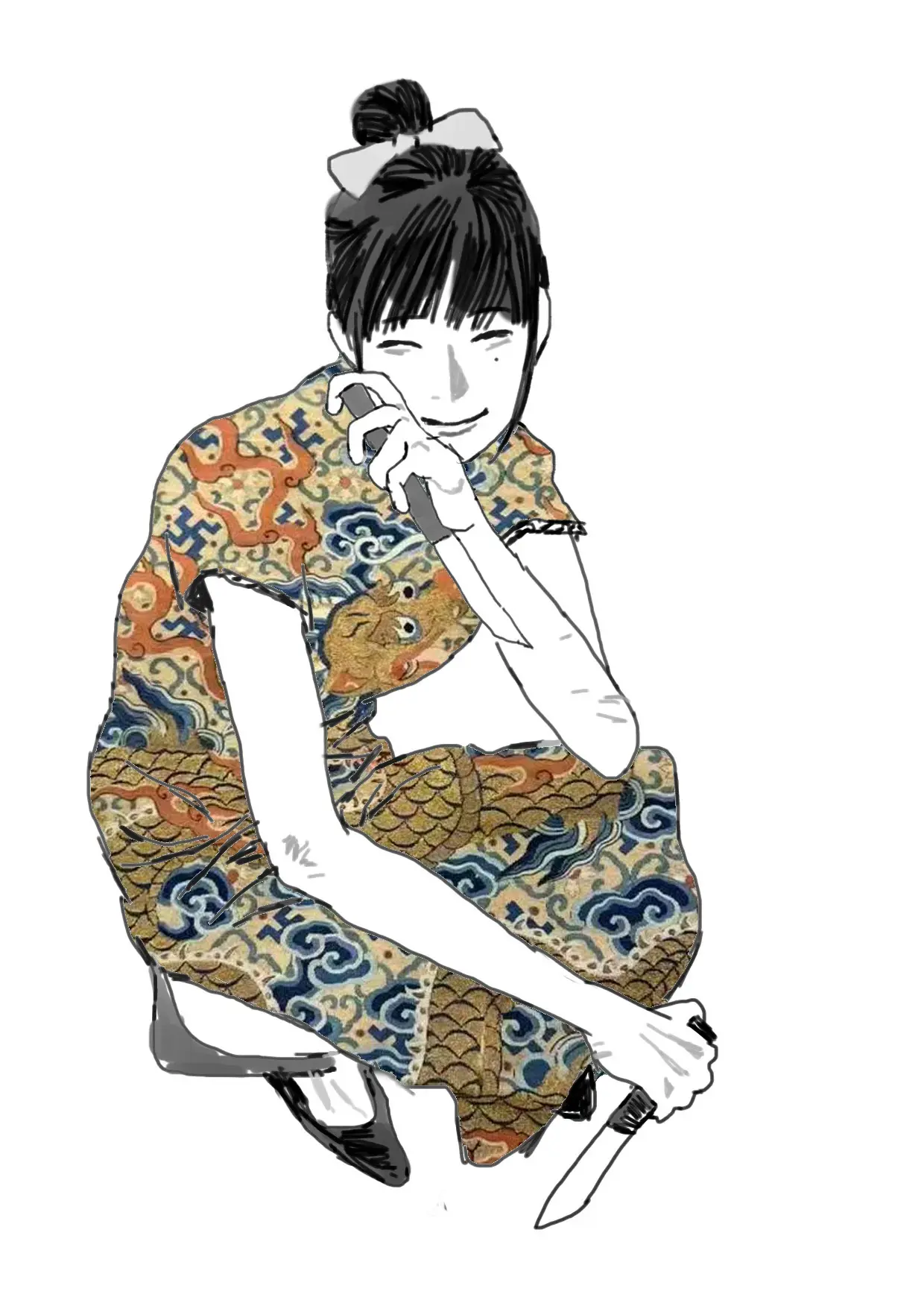 最近在画速写班长(･∞･ﾐэ )Э