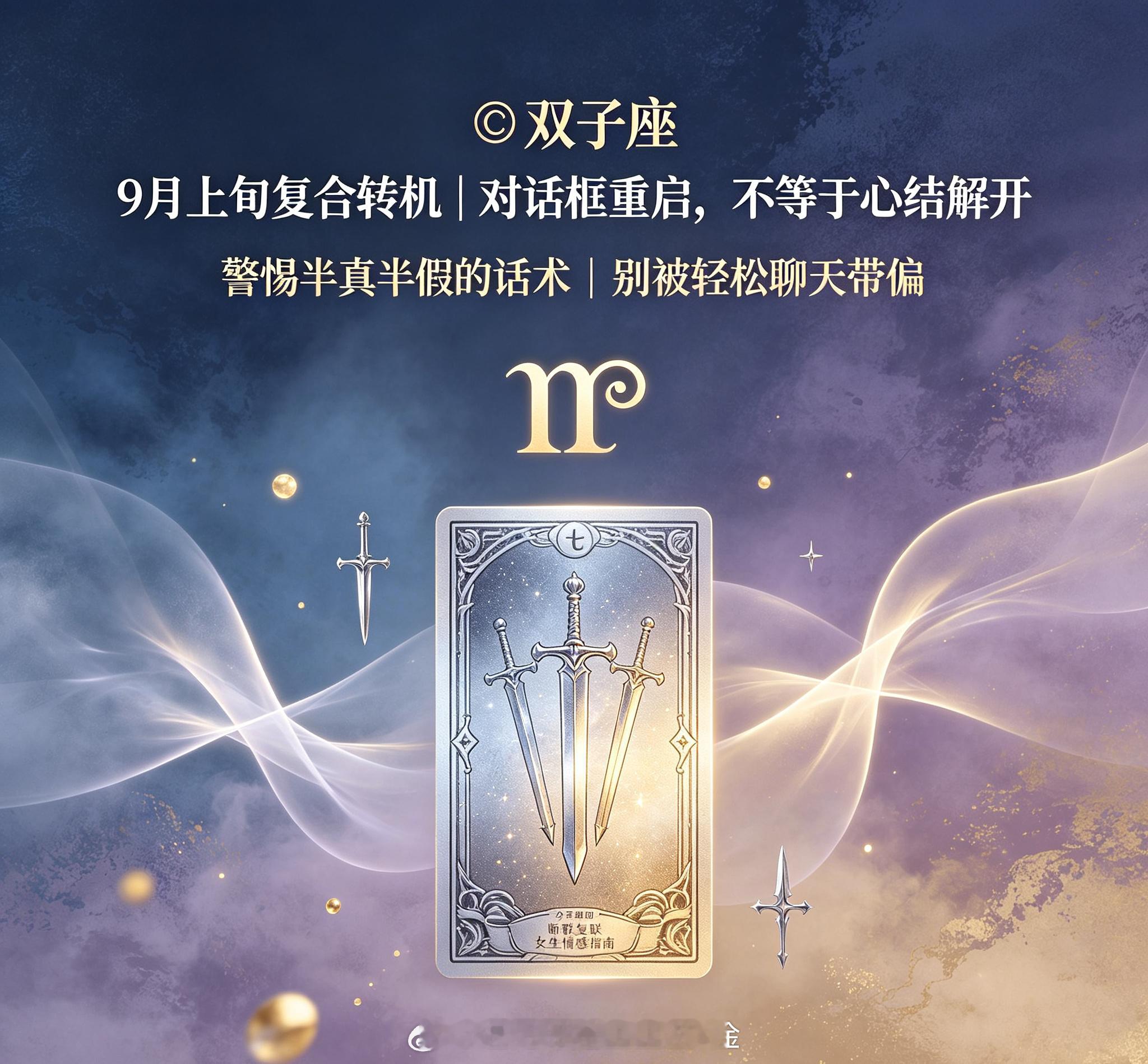 【♊双子座｜九月上旬感情复合运势｜分手挽回】> > 外人眼里你潇洒通透，好像分手