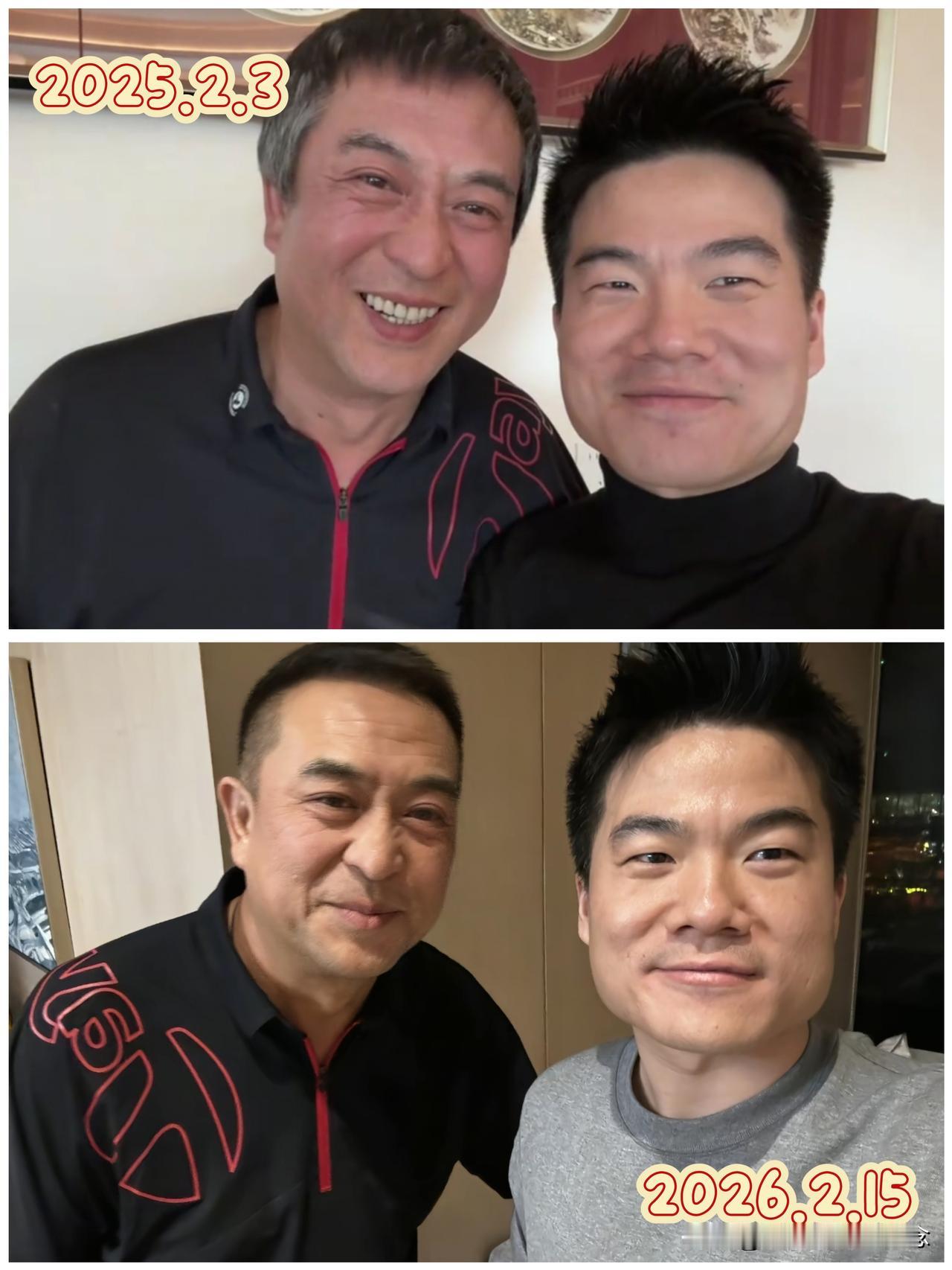 一年又一年，
还是这群老朋友，
还是网友眼尖，发现宇辉更新的视频里张嘉译老师连衣