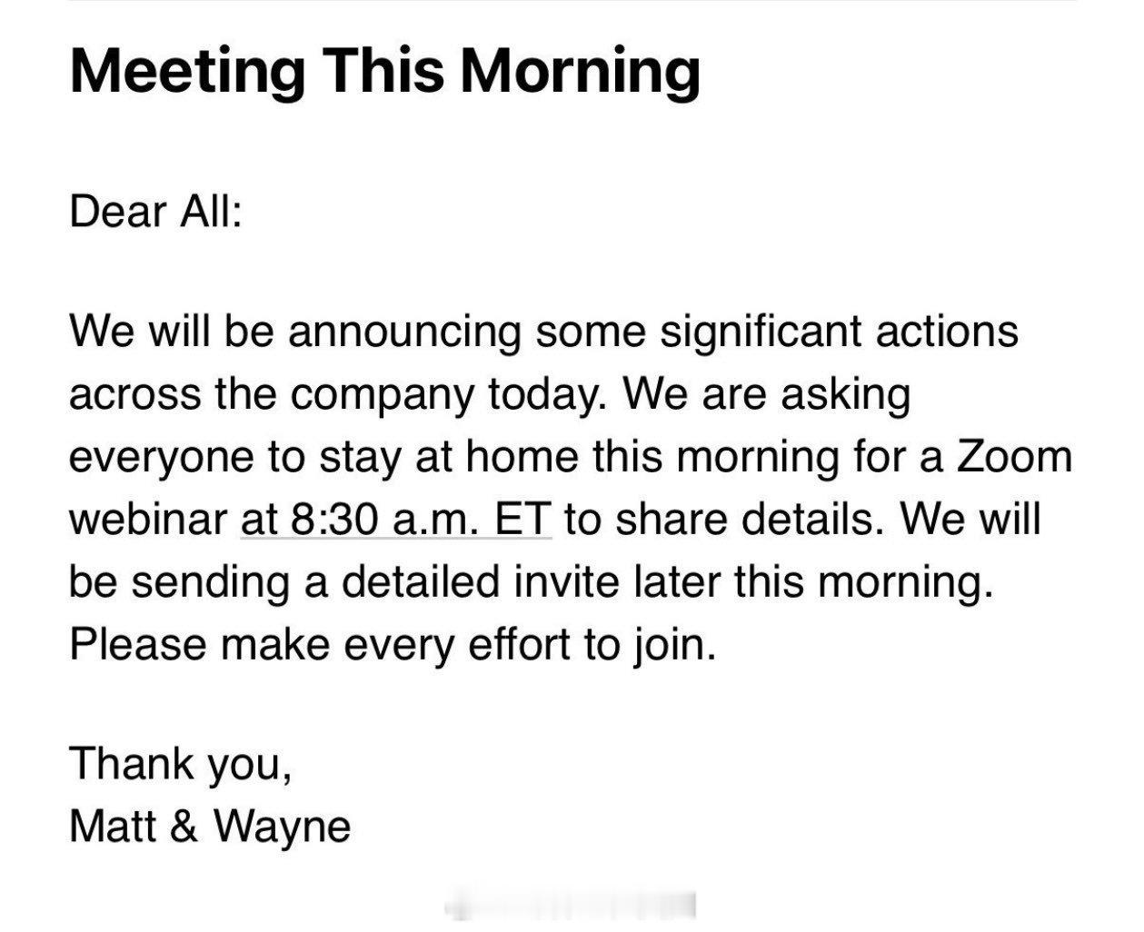 <华盛顿邮报>今天通知员工，将启动一轮大规模裁员，预计会对该机构的体育、地方新闻