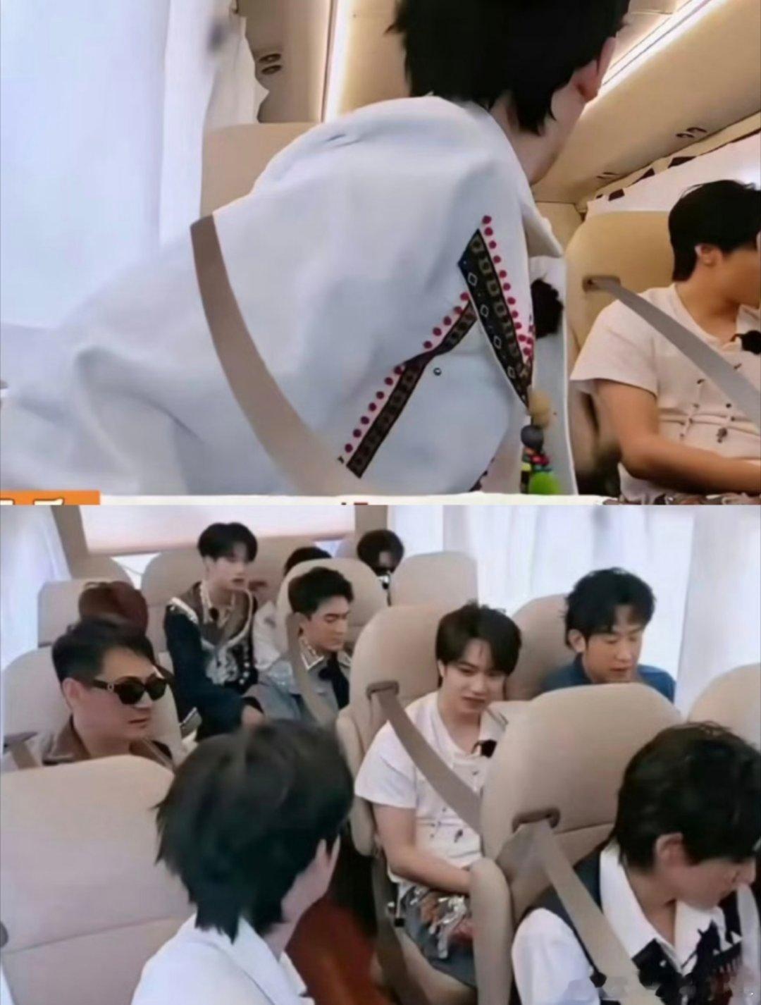 一车明星安全带全靠P漠视公共安全真的很心疼综艺节目的后期了，以前后期牛马把人p的