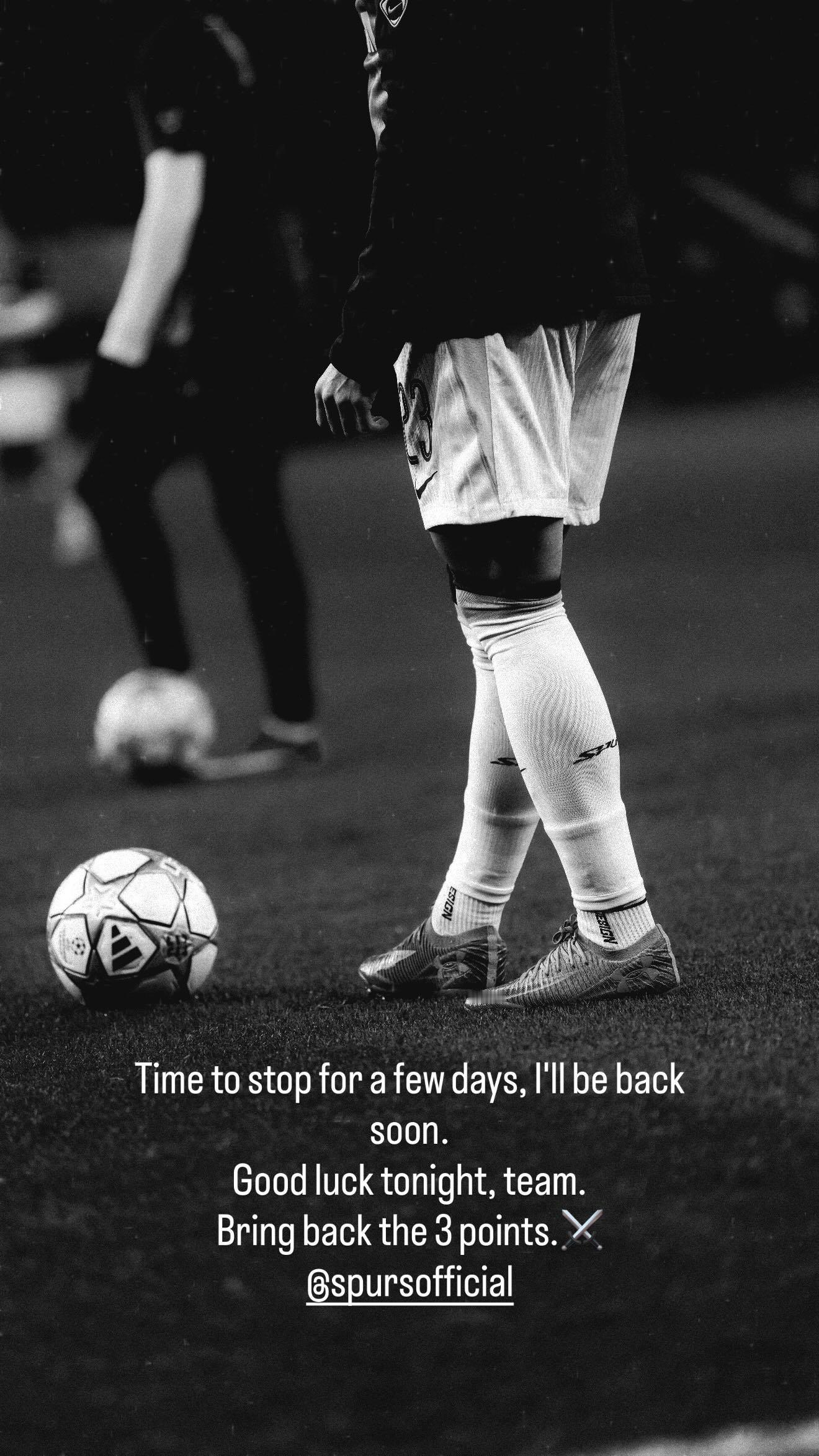 波罗IG：是时候停几天了，我会很快回来，球队今晚好运，带回三分 