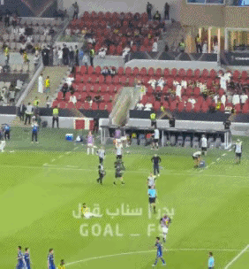 对中国裁判马宁不满。在亚冠的比赛中被淘汰后，沙特吉达联合的球员赛后非常愤怒，有球