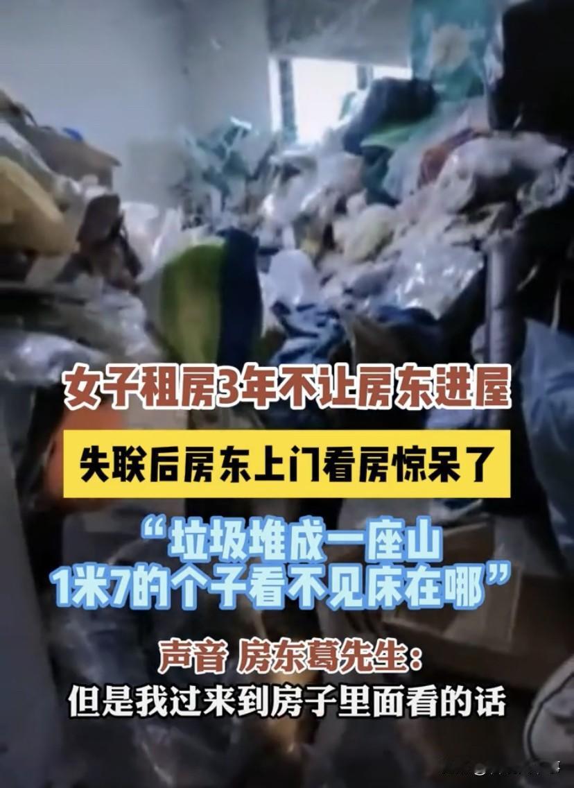毁三观！江苏苏州，一位房东将房子租给一位女租客，这一租就是三年，对方对于房间非常