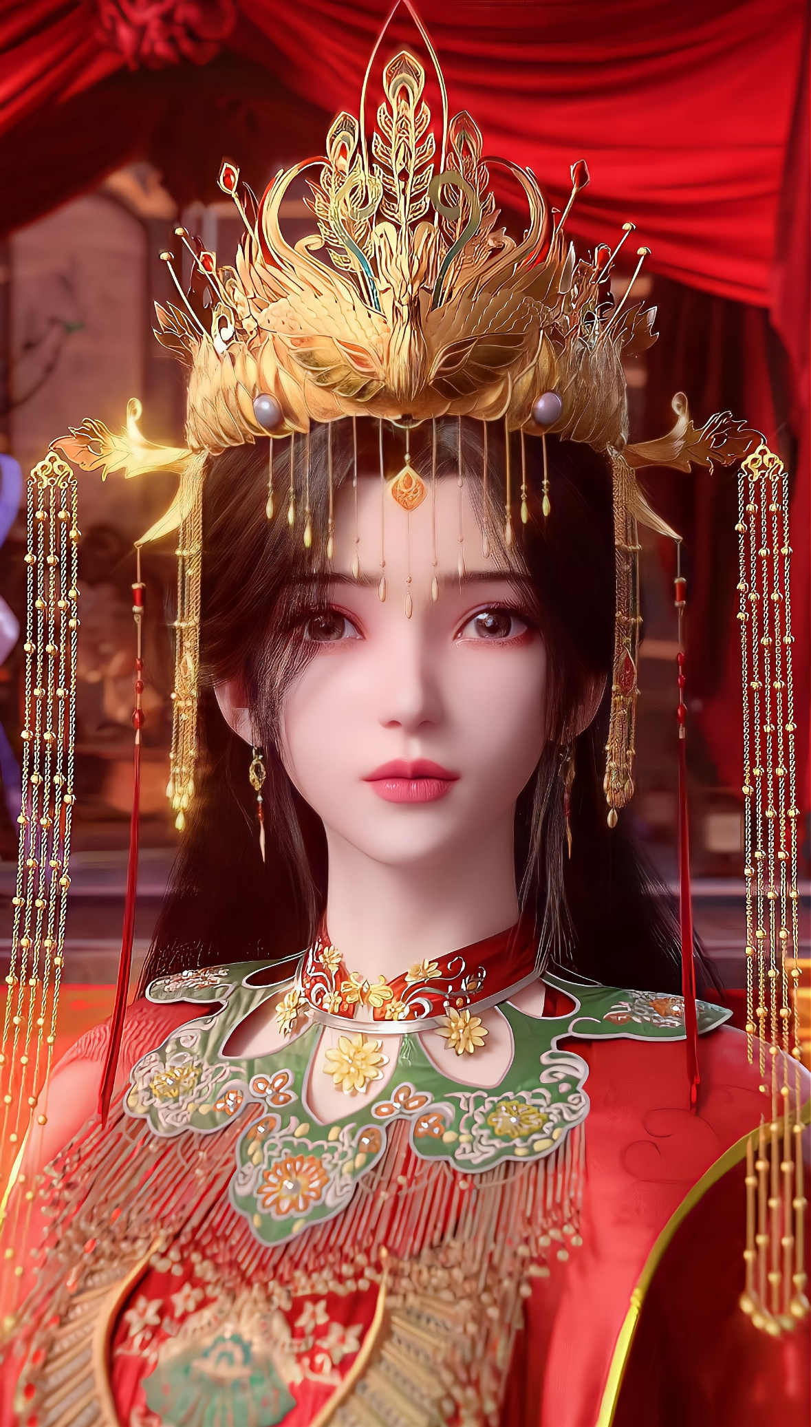 中式美学绝绝子，婉儿这套婚服是真的很精致啊！国漫仙逆女主李慕婉次元星火计划 ​​