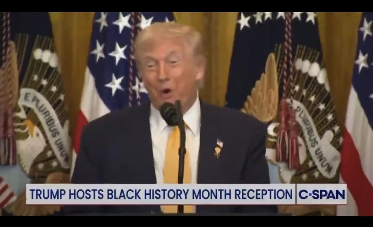 特朗普：“我喜欢妮琪·米娜……太美了。她的皮肤真好。我说，‘妮琪，太美了。’她的