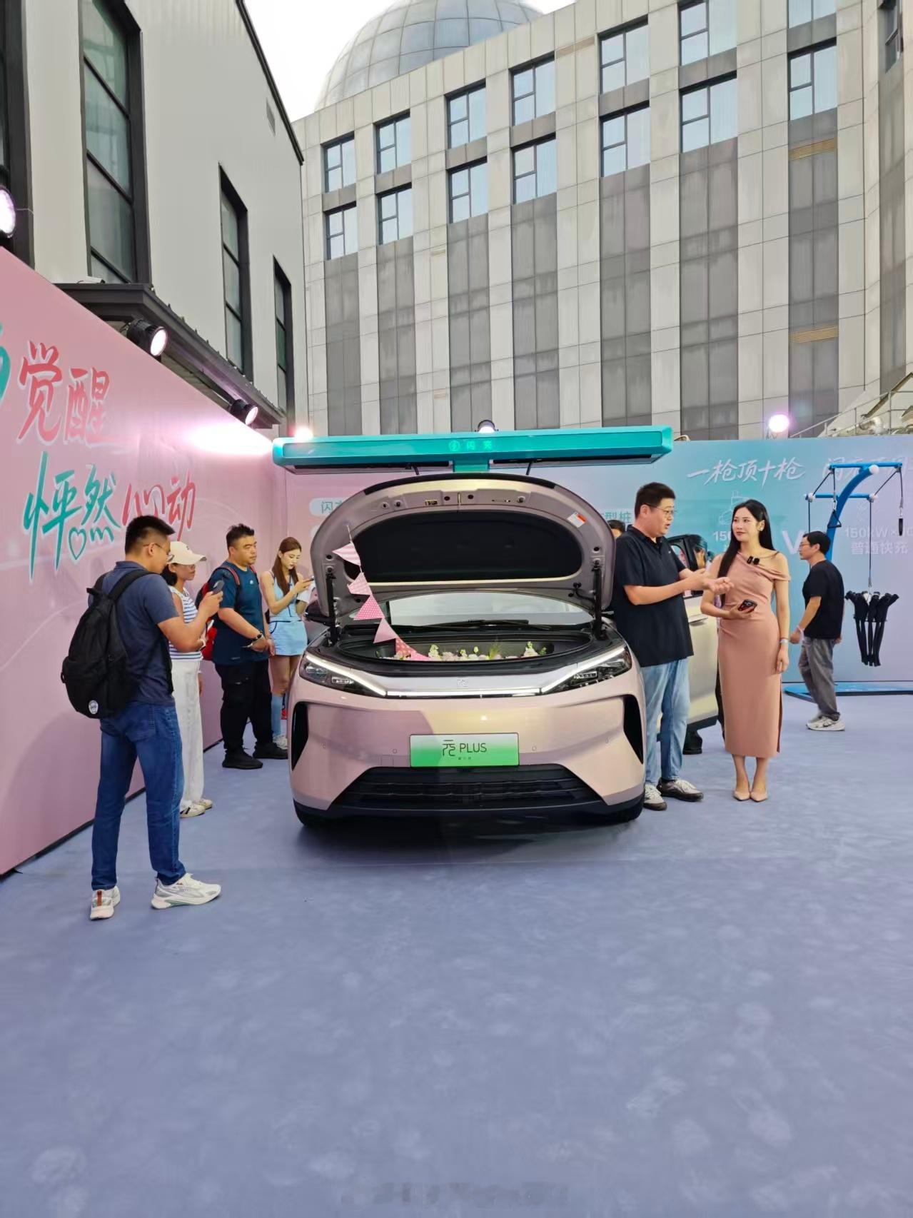 第三代元plus ，现场还有小马宝莉联名款……太萌了哈哈。大v聊车