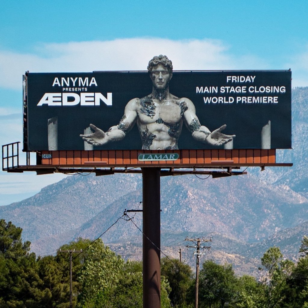 Lisa × Anyma最新合作<Bad Angel>科切拉宣传广告牌🦾以及A