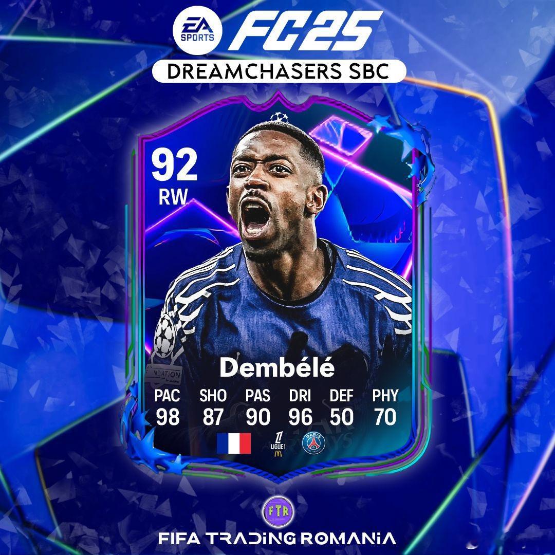 追梦者登贝莱的SBC确认。FC25 ​​​