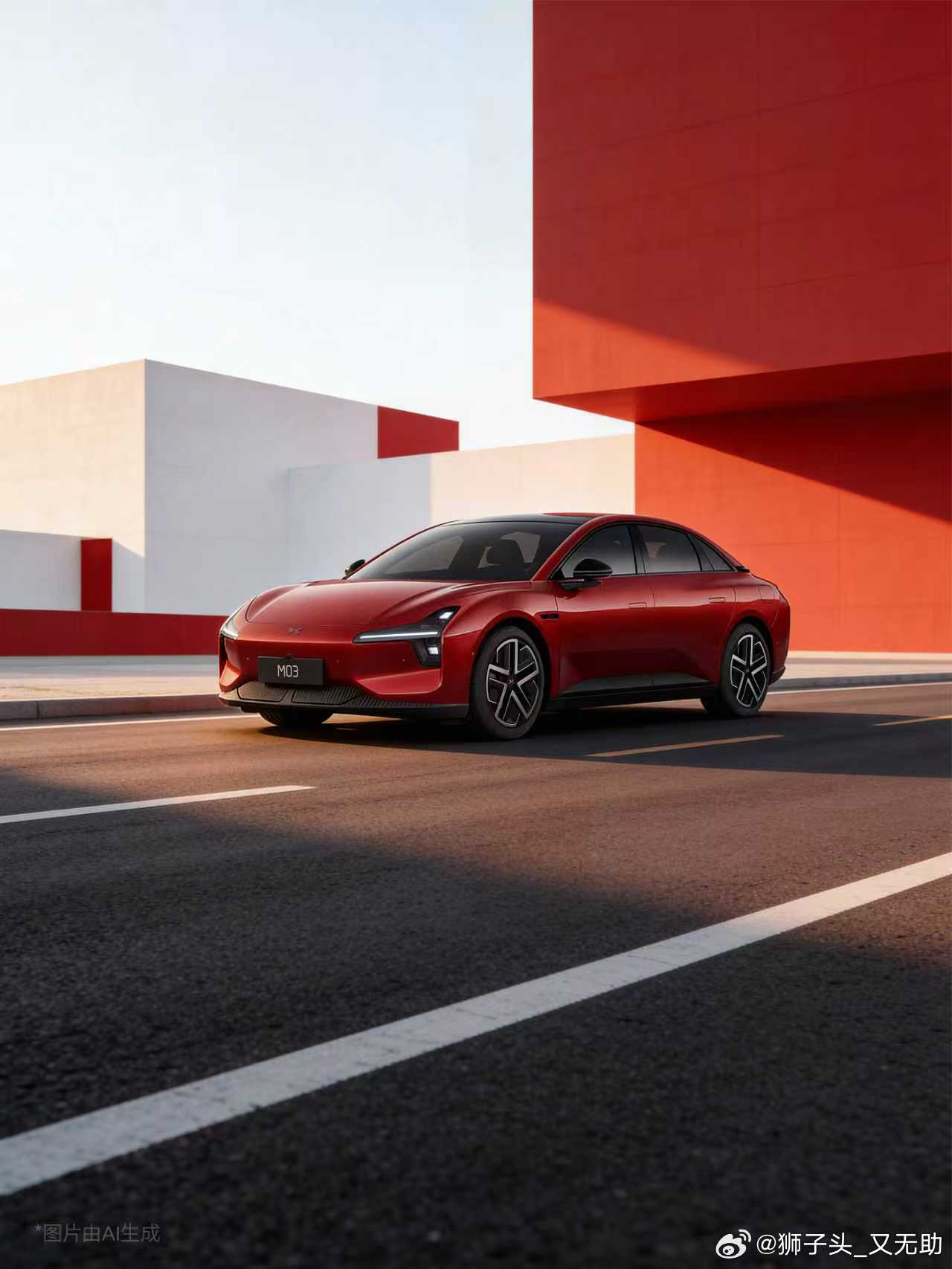 小鹏MONA官方改色车厘子红即将上线车厘子色！这颜色真好看！！很少高饱和颜色会赢