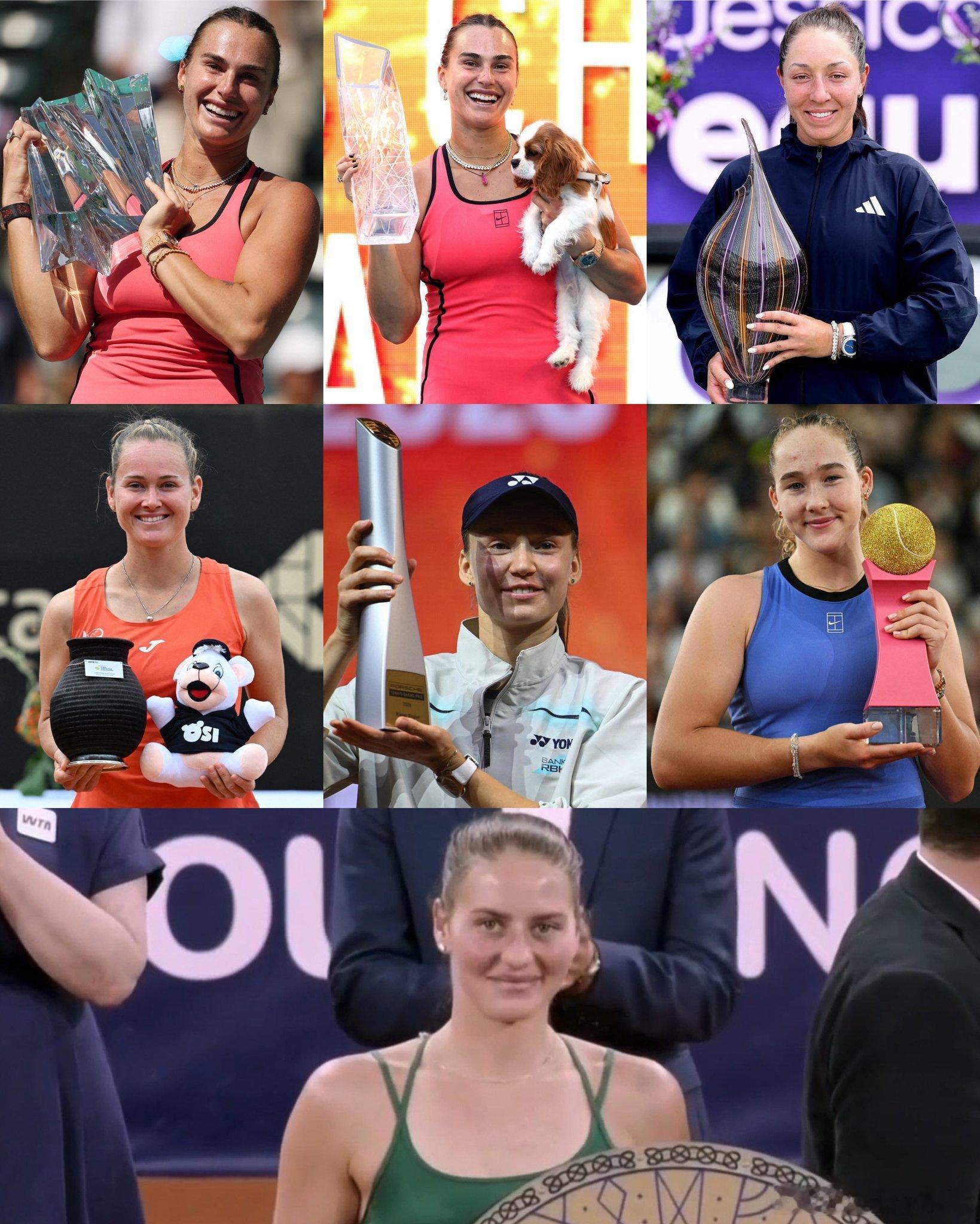 图中七人有个共同点，那就是？红土撒野季wta