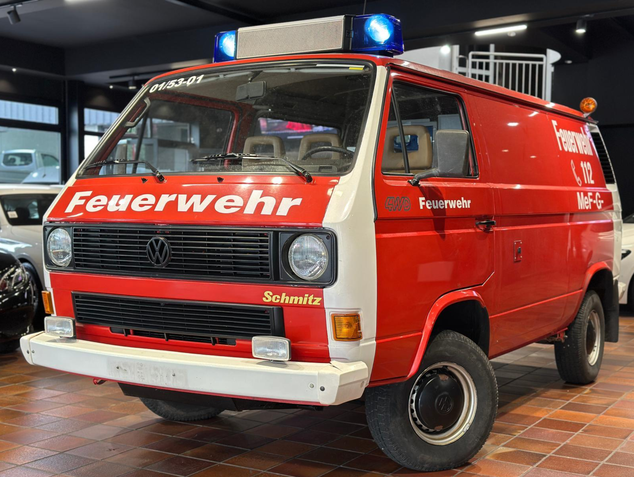 特殊车辆 Volkswagen T3 Feuerwehr，大众T3消防装备车，上