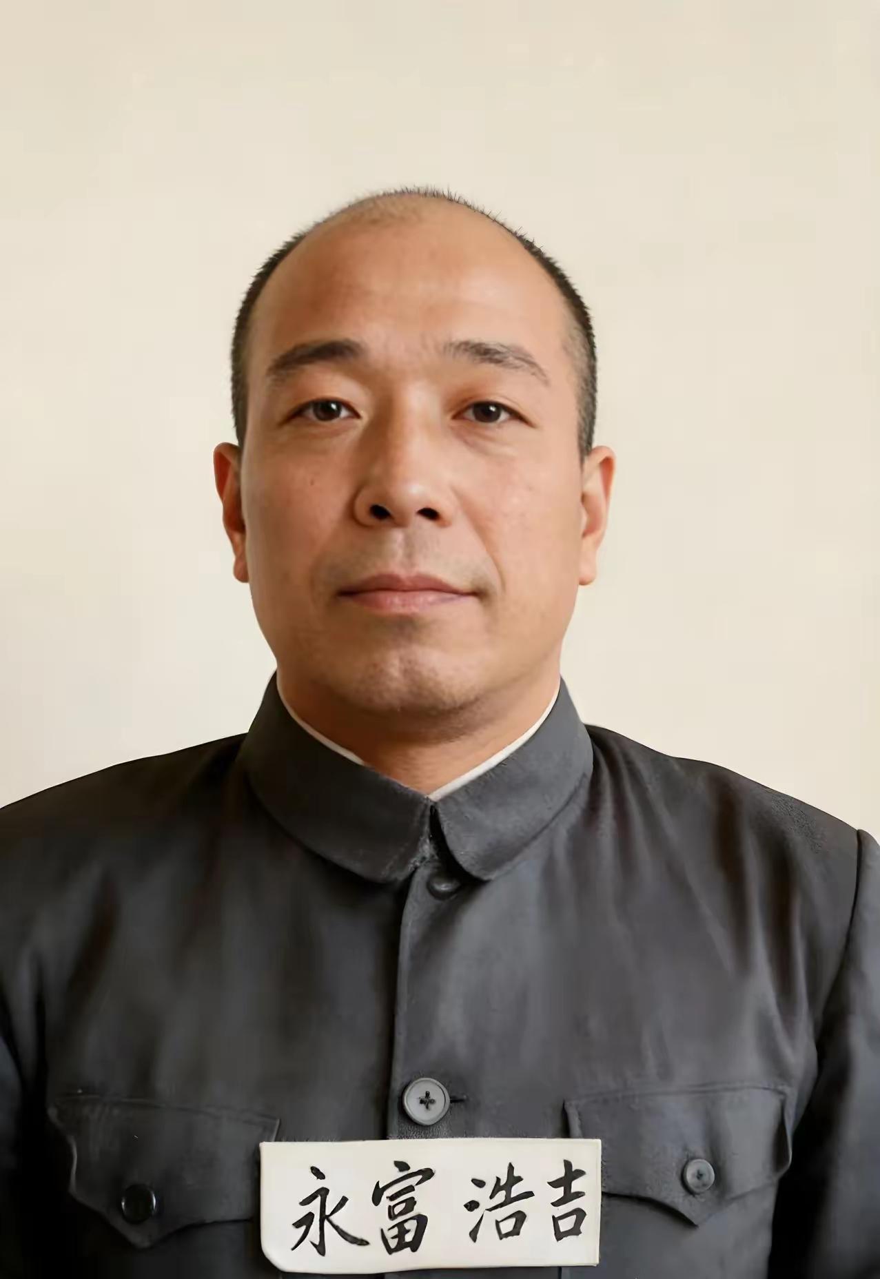 照片上这个日军禽兽名叫永富博之，二战时期亲手杀害61名中国人，奸污18名中国妇女