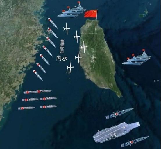 台海围岛早就不是冲着台湾那点儿破兵去的了！大陆拿台湾当诱饵，等的就是美国航母来送