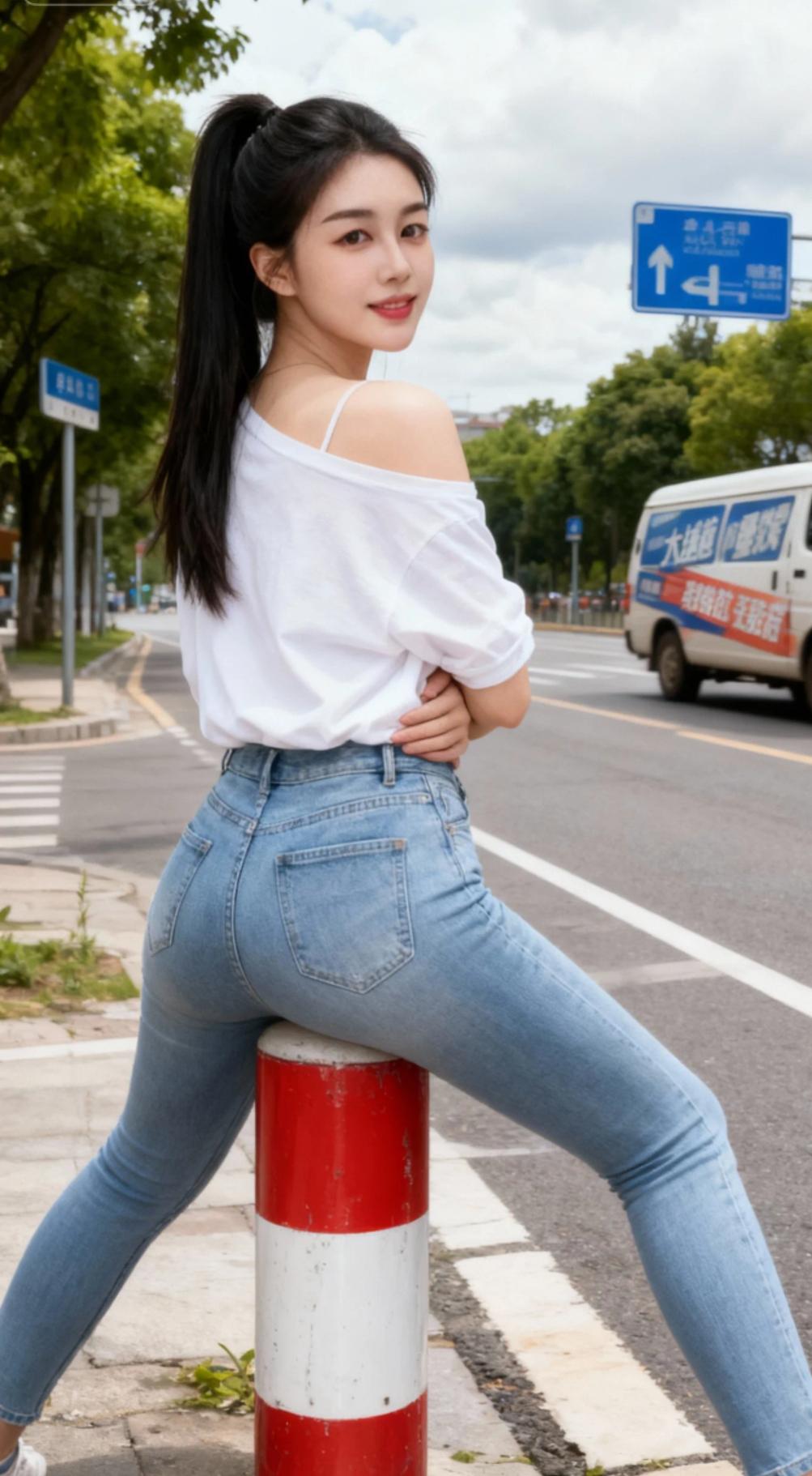 坐桩楚楚动人 女神 好身材好气质 拍照姿势