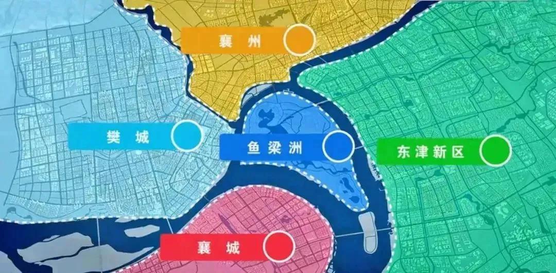 你认为，图中“四城一心”，哪一个区域发展的最好？未来城市格局