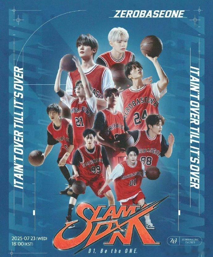 ZB1先行单曲海报 先行曲《SLAM DUNK》光看海报就期待值拉满～章昊就算不