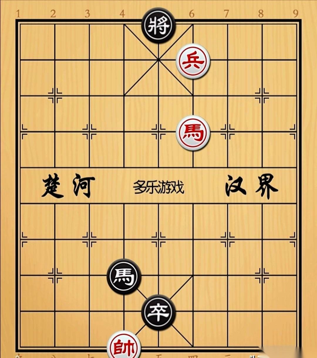 棋盘一摊开，杀气就顶到了脸上。
黑方的小卒子，就那么一颗，直挺挺地戳在红帅的脑门