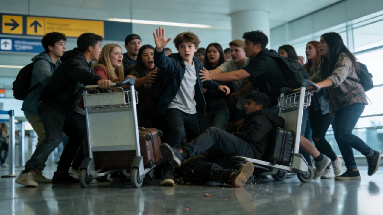 15岁张奕然机场挥手驱拍：私生围堵逼退温柔少年，追星不该无底线
 
2月1日，海